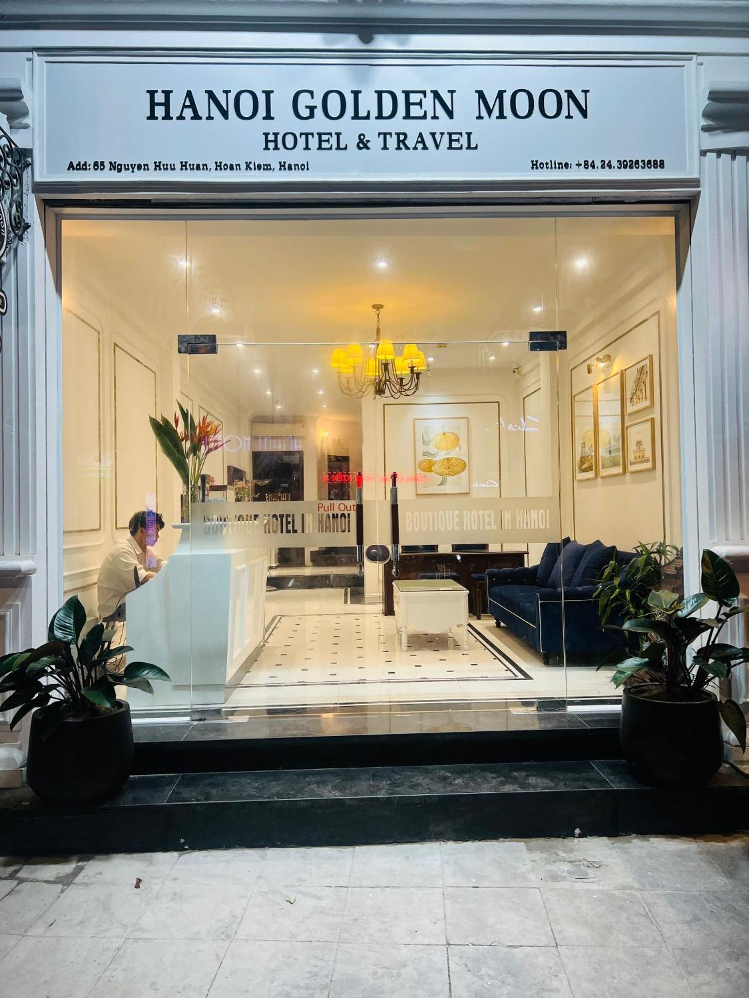 Hanoi Golden Moon Hotel & Travel Zewnętrze zdjęcie