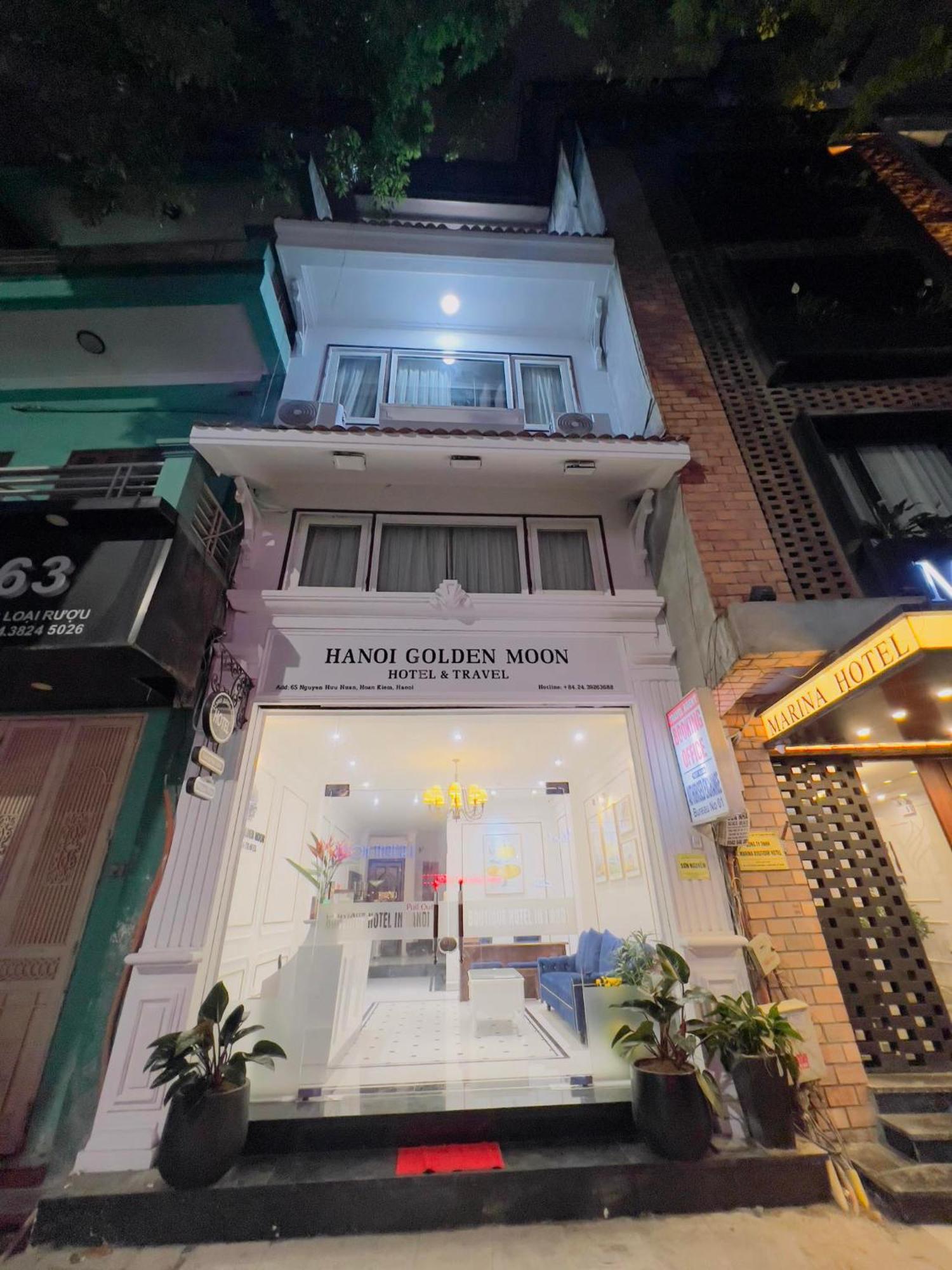 Hanoi Golden Moon Hotel & Travel Zewnętrze zdjęcie